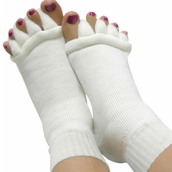 1 Par Pedikyrsockor Massage Tåsockor Fotjustering Vård
