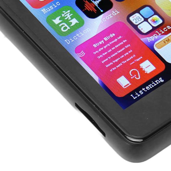 2,4 tum MP3-spelare HD Full Touch Screen Brusreducering Bluetooth 5.0 FM-radio E-böcker Röstinspelare för musik Svart