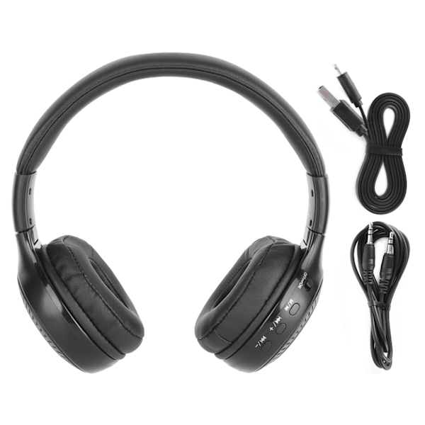 B19 Bluetooth-headset Avtagbar Vikbart Bas-headset för Öron för PC Mobiltelefon Studio