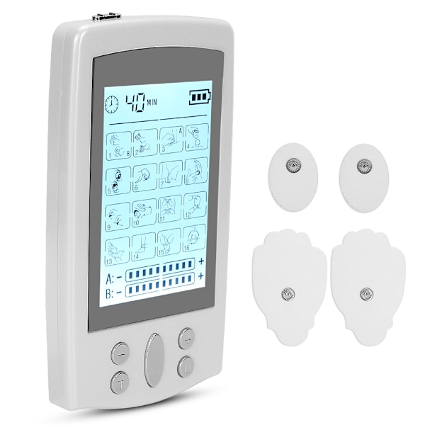 Multifunktionell TENS Fysioterapi Maskin Muskelstimulator Smärtlindring Pulsmassage