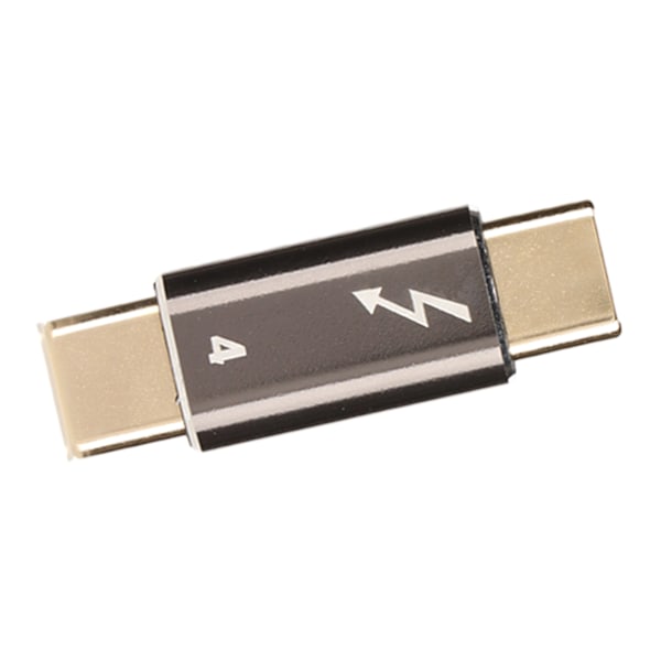 Typ C Hane till Typ C Hane Adapter Aluminiumlegering 40Gbps PD Snabbladdning USB C Hane till Hane Kontakt