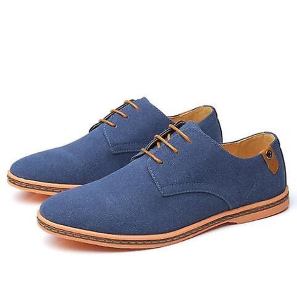 Höstmocka Casual klassiska sneakers blue 12.5