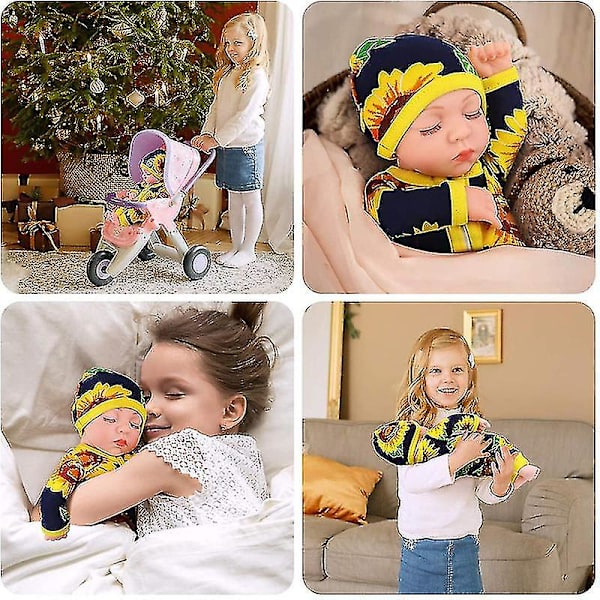 Reborn Baby Doll 10 tum Mjuk Simulering Realistisk Bebe Naturtrogen Nyfödd tjej Utbildningsleksaker Högkvalitativ present i lager 006