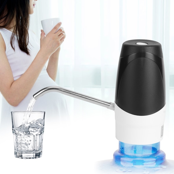 Automatisk vattenflaskpump med USB-laddning, dispenser för hem, kontor, universell användning