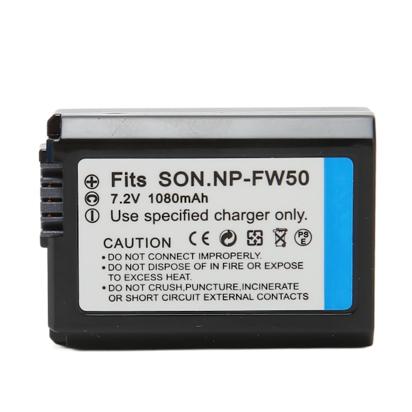 NP FW50 Litiumjonbatteri 1080mAh Ersättnings Intelligent Batteri för A6000 A6400 A7m2 A6300 A6100 A5100 Zve10 Kamera