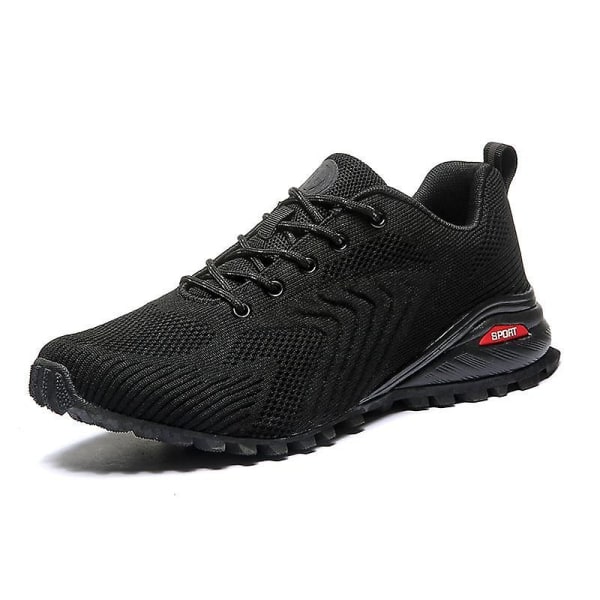 Mesh Män Skor Lätta Outdoor Sneakers Black 6