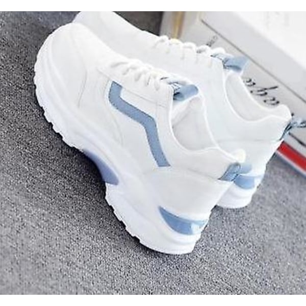 Casual Bekväm- Flats Platform Sneaker White 35