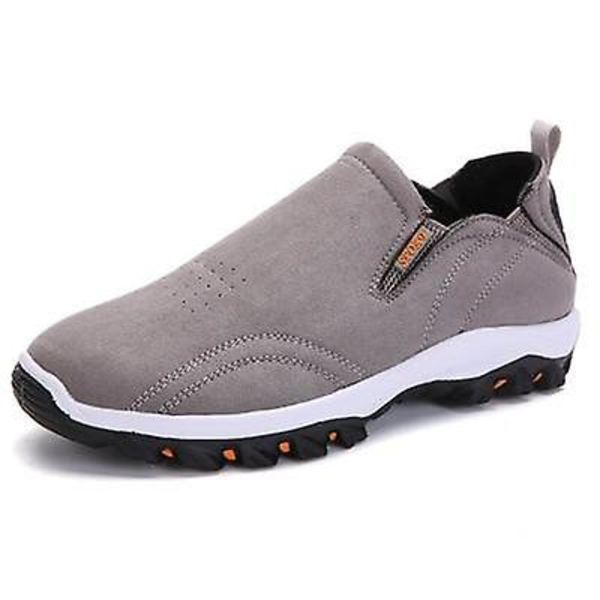 Herr Casual Skor, Andningsbara Utomhussneakers grey A 44