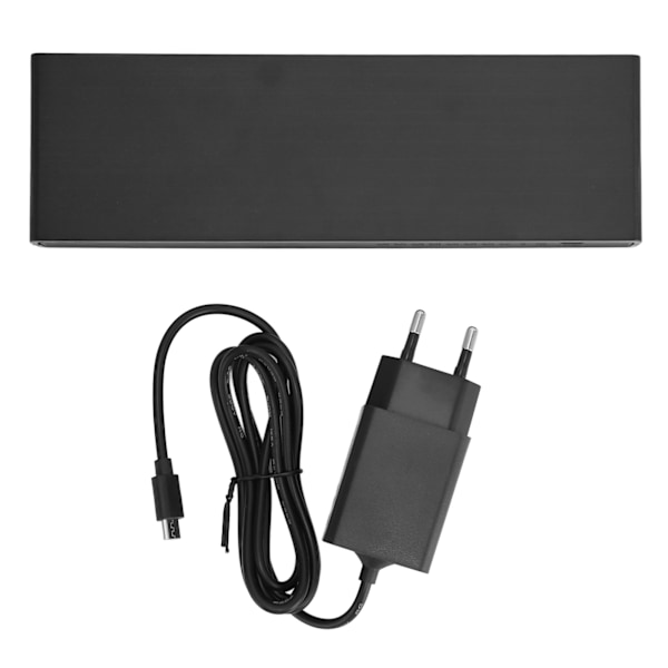 4K 1x8 HD Multimedia Interface Distributör 1 in 8 Ut Aluminiumlegering HD Multimedia Interface Splitter 100?240V EU-kontakt