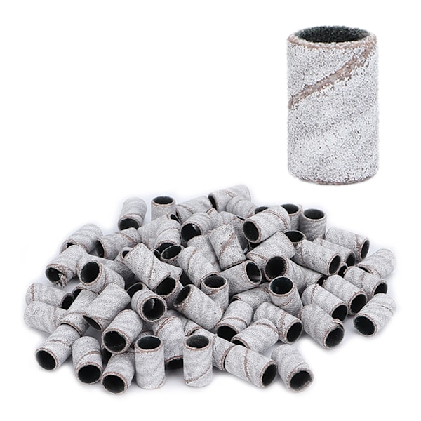 100 st Nagelkonst Slipband Professionella Manikyrringar Salongsverktyg Vit240#