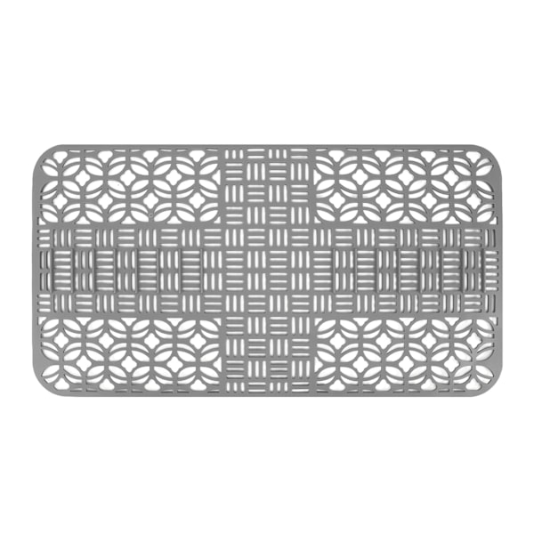 Diskho Mattor Silikon Halkfri Värmebeständig 66x35cm Stor Storlek Fyrkantig Urholkad Diskho Skydd för Kök Grå