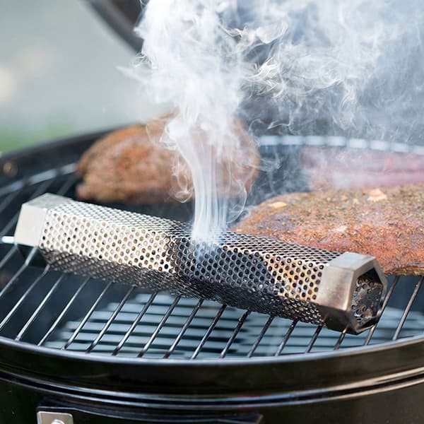 Pelletsrör Rökare Hexagonalt Rostfritt Stål BBQ Rör Utomhus Mesh Grill Rökgenerator