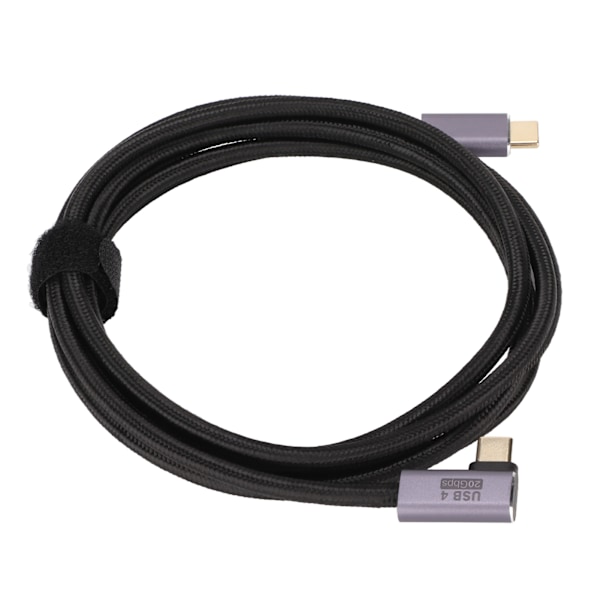 Typ C till Typ C Vinkel Datakabel 100W Snabbladdning Slitstark Guldplätering Plug and Play USB-kabel för Laptops 200cm/78.7in