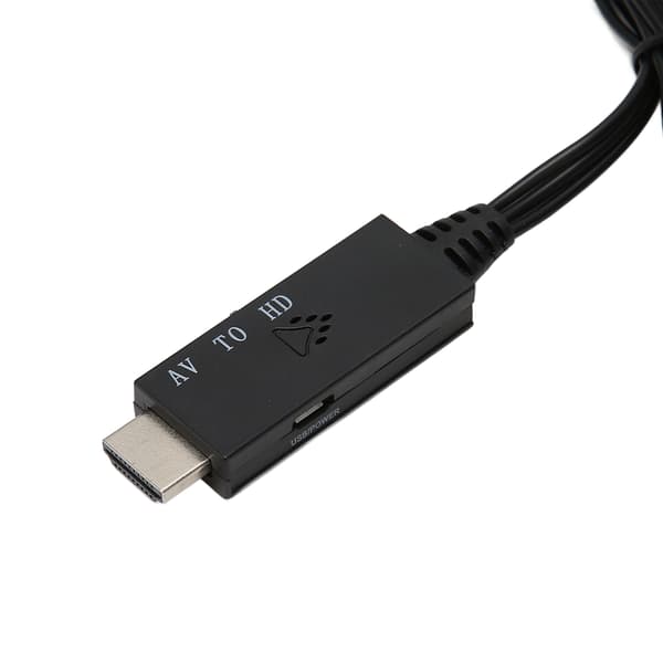 AV till HD Multimedia Interface-kabel 3 RCA till HD Multimedia Interface Ljud- och Videokonverteringskabel 1m