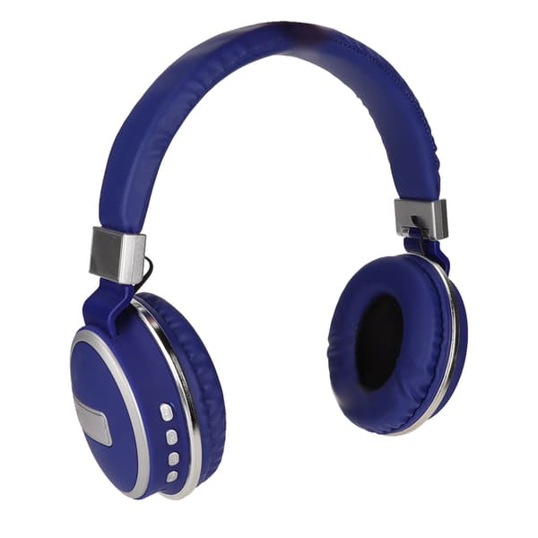 LX?510BT Bluetooth-headset Vikbart Plug-in Bekväma Läderöron Musik Hörlurar för PC Telefon Blå
