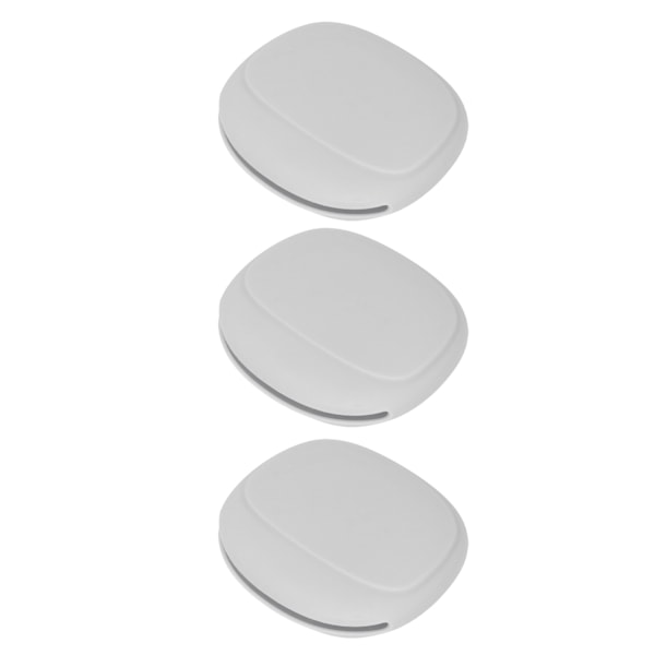 3-pack Öronproppsskyddande Bärväska Bärbar Mini Silikonförvaringspåse för Öronproppar Hem Grå