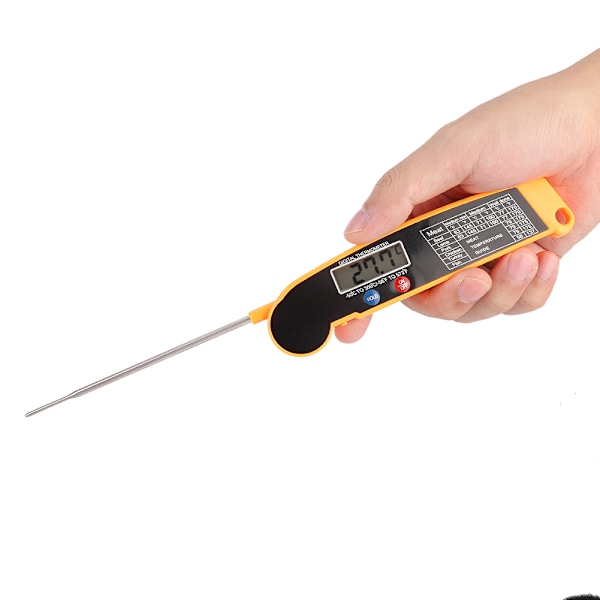 Vikbar Sond Elektronisk Digital BBQ Grill Kötttermometer Kök Matlagningstermometer