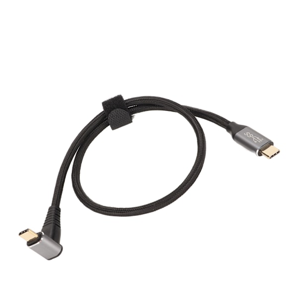 90 Graders USB-C-kabel 4K 60Hz Stöder PD100W Typ C 3.1 Gen2 Full Function USB-C Snabbladdningskabel för Steam Deck 50cm/19.7in