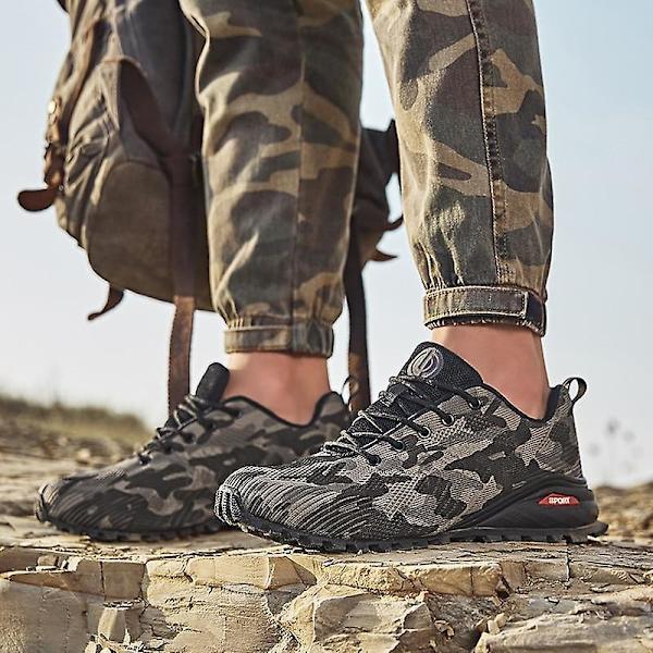 Mesh Herrskor Lätta Utomhussneakers Red 8