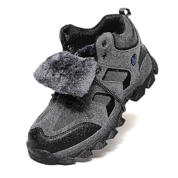 Vattentäta sneakers/skor i läder för män No Plush Gray 7
