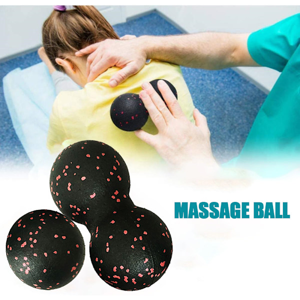 Jordnötsmassageboll Fascia Set Träning Djupvävnadskit Lacrosse Muskelrulle för Akupressur Plantar Fasciit Reflexologi