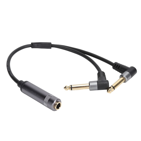 6,35 mm 1/4 tum Stereo Hona till Dubbel 6,35 mm Mono Adapterkabel Ljudsplitter Omvandlarkabel