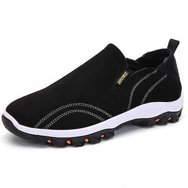 Herr Casual Skor, Andningsbara Utomhussneakers black A 47