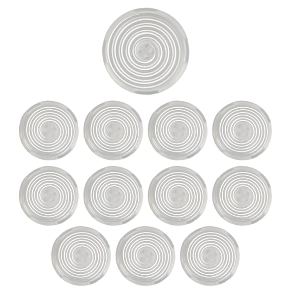 12 st Arcade-knappskydd 20,2 mm 25,3 mm Mekaniska tryckknappsskydd för Kailh för Cherry för Akko för Glorious-brytare Vit