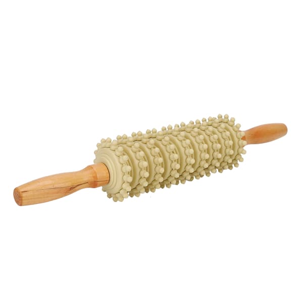 Trä Terapi Roller Triggerpunkter Tunn Ben Frigöring Celluliter Öm Fascia Massage
