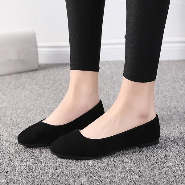 Dam Pointed Toe Loafers Skor Peach red 11