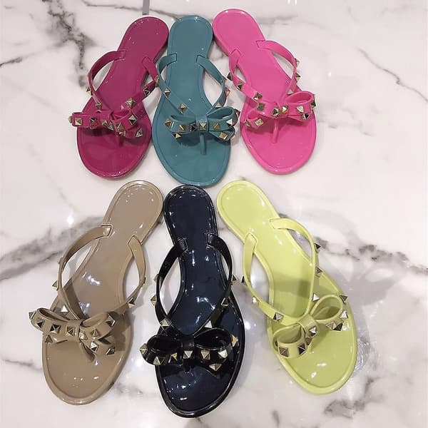 Sommar Flip Flops Kvinna Nitar Kvinna Sandaler 36