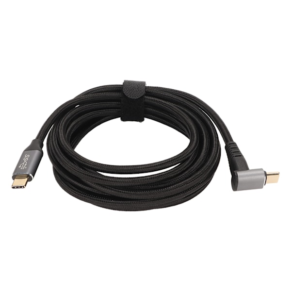 90 Graders USB-C-kabel 4K 60Hz Stöder PD100W Typ C 3.1 Gen2 Full Function USB-C Snabbladdningskabel för Steam Deck 300cm/118.1in