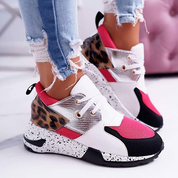 Löparskor för damer, mesh, andningsbara sneakers gold 42