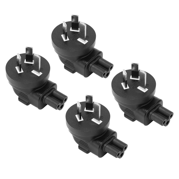 4st AU 3-stiftskontakt till IEC 320 C5 Strömadapter Universell Standard Dator Strömadapter AU-kontakt 100?250V