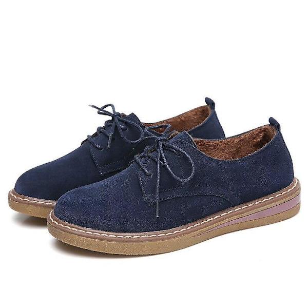 Nya Dam Läderskor Casual Loafers NHF-2 41