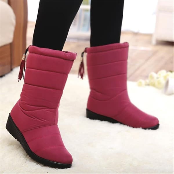 Vintervarma vattentäta stövlar 9038-pink 8
