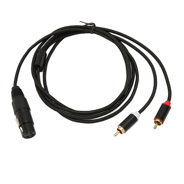 XLR till Dubbel RCA Kabel Hona till Hane Låg Förlust Tyst Y Splitter Duplikator Tråd Stereo Ljud Interconnect Sladd 3m / 9.8ft