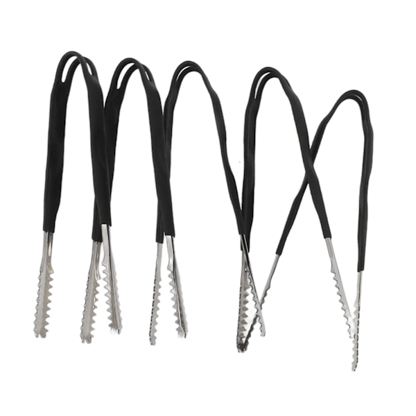 5st Rostfria Köksänger Non-Stick Matlagningsgrill Tänger Halkfritt Grepp Mini Tänger 22,8cm / 9,0in