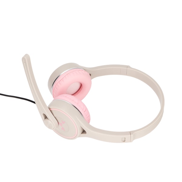 Barnhörlurar Stereo Vikbara Andningsbara På Örat USB-trådbundna Barnheadset för Flygresor