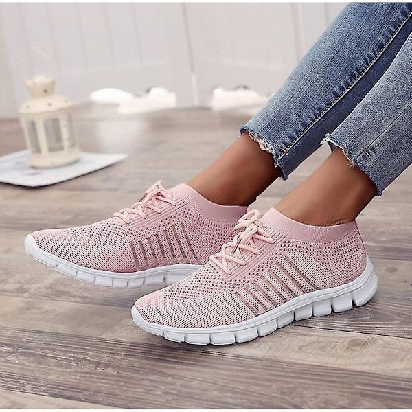 Sneakers för damer, vår, platta skor (Set 2) Red1 9