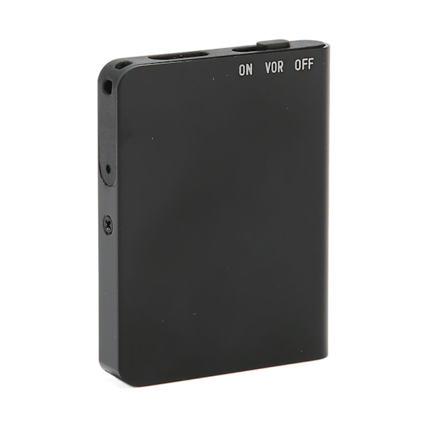 Röstaktiverad inspelningsenhet Intelligent brusreducering U-disk MP3-spelare Digital röstinspelare för föreläsningar Intervju Neutral engelska Svart 16GB