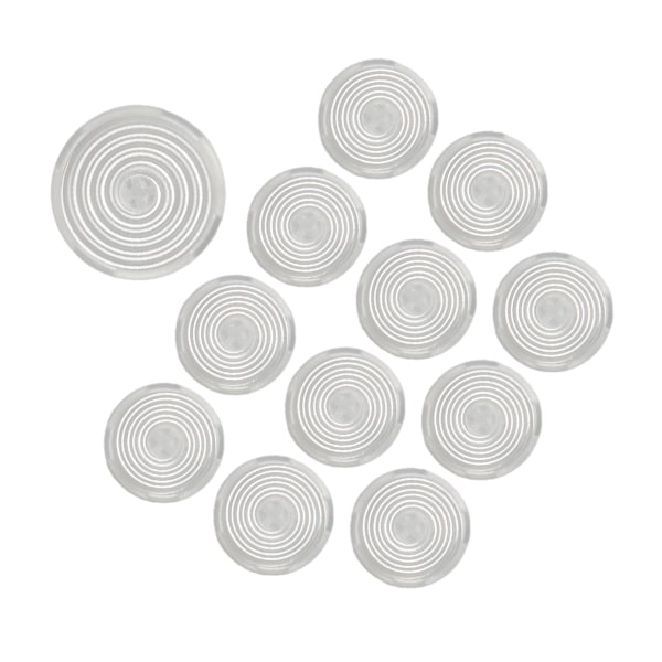 12 st Arcade-knappskydd 20,2 mm 25,3 mm Mekaniska tryckknappsskydd för Kailh för Cherry för Akko för Glorious-brytare Vit