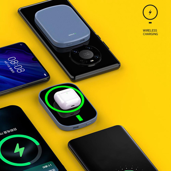 Magnetisk Trådlös Laddare Powerbank Mini Magnetisk Portabel Snabbladdare 5000mah/10000mah Backup Strömförsörjning Kompatibel för IPhone 12PD