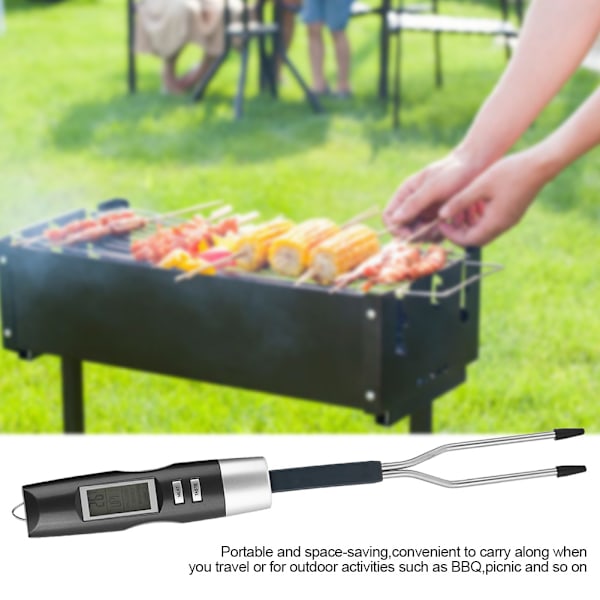 LCD Display Kötttermometer BBQ Picknick Mat Temperaturmätare Kök Matlagning Bageri Gadget