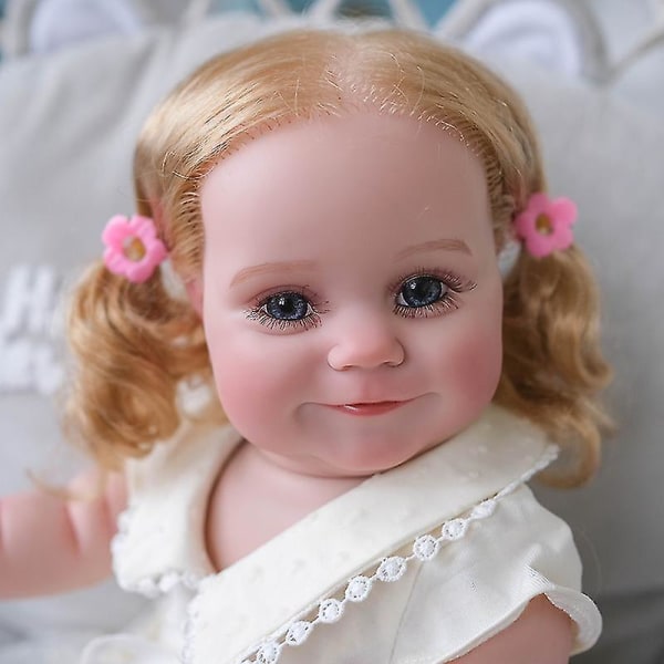50 cm Reborn Toddler Girl Princess Maddie Full Silikon Baby Doll Handdetaljerad målning rotat hår 100 % handbadleksak för flickor