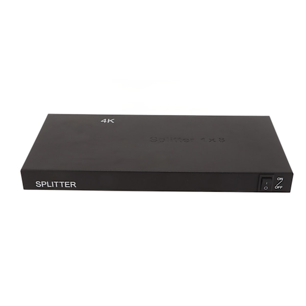 HD Multimedia Interface Splitter 4K 1x8 Ljud Video Distributör med Laddare för PS3 4 5 för Switch TV Monitor PC EU-kontakt
