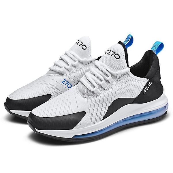 Herr Sneakers Plattor Casual Skor (Set 1) White Blue 9.5