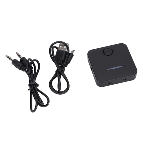 Bluetooth 5.0 Sändare Mottagare Handsfree Samtal Låg Latens 2 i 1 Trådlös Ljudadapter för Android