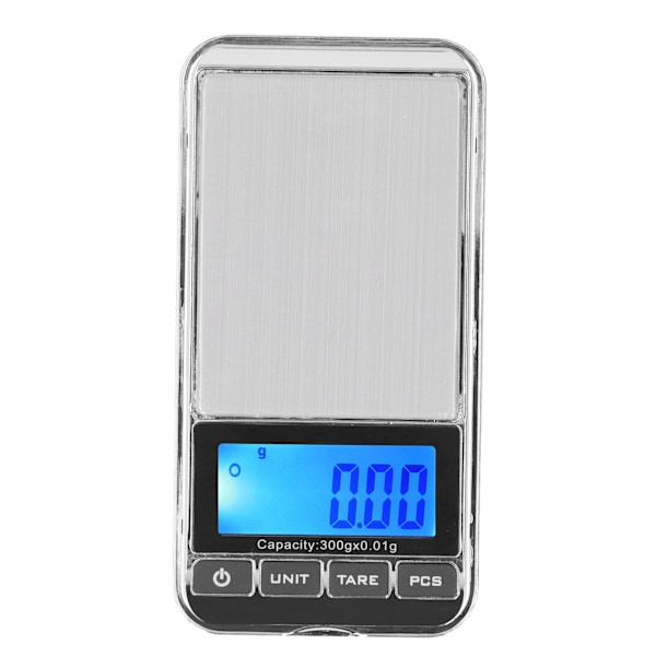 Digital Fickvåg Hög Noggrannhet Portabel Säker Pålitlig Mini Fickvåg Smyckesvåg med LCD-Display för Smyckesbutik Hem 500g/0,01g
