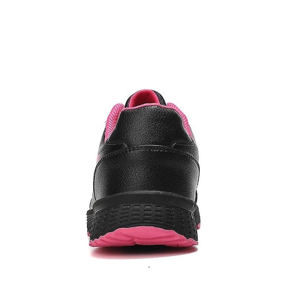Mode tennisskor, lätta läder sneakers Black Rose 10